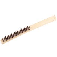 ProSource Wire Brush, Steel Trim, Hardwood Handle