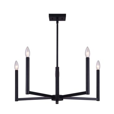 King, 5-light chandelier