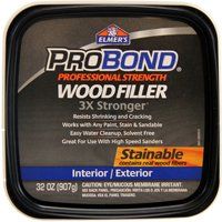 Elmers P9892 Paintable, Stainable Wood Filler, 1 qt Tub