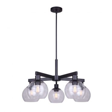 Landry 5-light chandelier, MBK Color