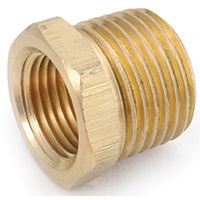 BUSHING HEX BRASS 1/4MX1/8F