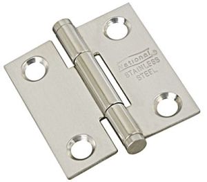 National Hardware N276-956 Door Hinge, 10 lb Weight Capacity, Stainless Steel