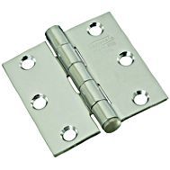 National Hardware N276-964 Door Hinge, 15 lb Weight Capacity, Stainless Steel
