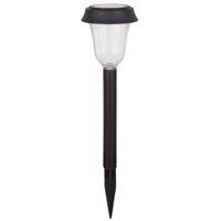 LIGHT SOLAR OUTDR LED PLAS BLK