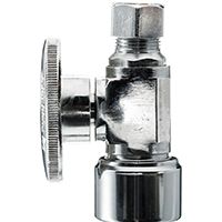 Plumb Pak PP2068POLF Stop Valve, 5/8 x 3/8 in Compression, Brass, Chrome