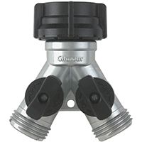 Y-CONNECTOR ZINC W/SHUT OFF