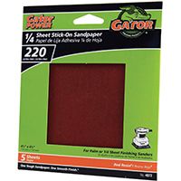 220GRIT PSA 1/4 SHEET 5PK