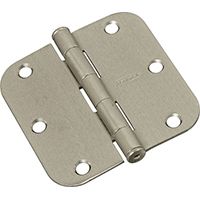 National Hardware N830-243 Door Hinge, 50 lb Weight Capacity, Steel, Satin Nickel