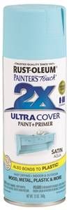 PAINT SPRAY 2X SATIN AQUA 12OZ