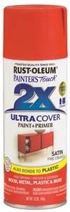 SPRAY PAINT SATIN FIRE ORANGE