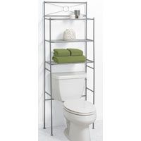 BATH SHELVES SAT NICKEL 3-SHLF