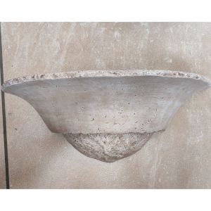 Beige Stone Light Fixture