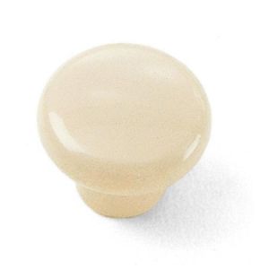 1 1/4" Plastic Knob - Bone