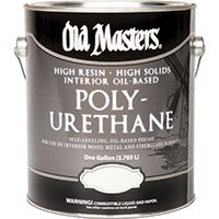 Old Masters 49501 Polyurethane Paint, Clear, Semi-Gloss, 1 gal Can