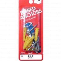 ANCHOR KIT PLSTC 4-6-8