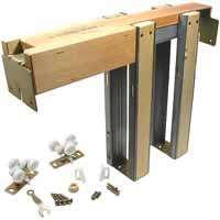 Johnson Hardware 153068PF Commercial-Grade, Universal Pocket Door Frame Kit, 36 in W Max Door