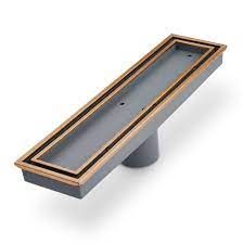 Veil linear drain 12"X3" Bronz