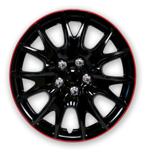 Wheel Cover 15" Black/Red