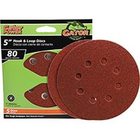 5" 80GRIT 5HOLE HOOK/LOOP 5PK