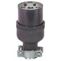 CONNECTOR W/CRD CLMP 15A 125V