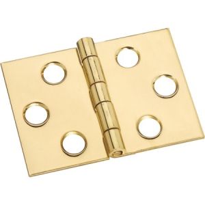 National Hardware N211-870 Desk Hinge, 5 lb Weight Capacity, Brass