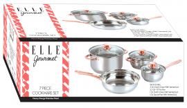 7PC Cookware Set Rose Gld