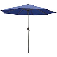 Seasonal Trends Market Crank Umbrella, 55.1 In L X 5-1/21 In W X 5-1/21 In H, Blue