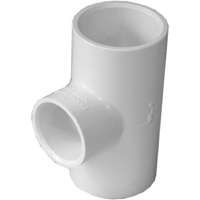 TEE PVC SLIP 1X1X3/4 IN