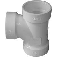 TEE DWV SANITARY HUB 1-1/2