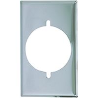 WALLPLATE 1G RNG/DRYR STD CHRM
