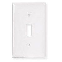 WALL PLATE TOGGLE 1GANG WHITE