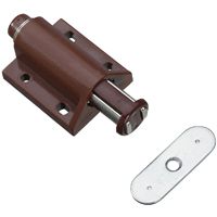 LATCH MAGNETIC STL/PLST BROWN