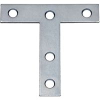 PLATE T STEEL 3X3IN ZINC PLTD