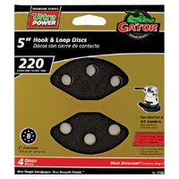 Gator 7720 Random Orbit Sanding Disc, 220-Grit, Extra Fine Grade, Zirconium Oxide, 5 in Dia