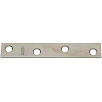 National Hardware N114-405 Mending Brace, 4 in L, Steel, 0.08 in, Zinc