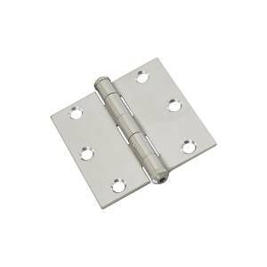 National Hardware N276-980 Door Hinge, 50 lb Weight Capacity, Stainless Steel