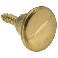National Hardware N213-496 Cabinet Knob, Steel, Brass