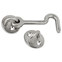 National Hardware N187-042 Privacy Hook, Steel, Stainless Steel