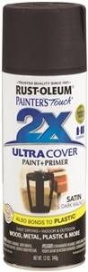SPRAY PAINT SATIN DARK WALNUT