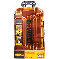 DeWALT DWMT73810 Combination Wrench Set, Polished Chrome, 8-Piece