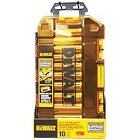 DeWALT DWMT73814 SAE Socket Set, Chrome Vanadium Steel, 10-Piece