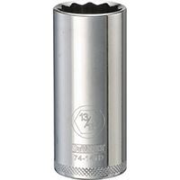 DeWALT DWMT74141OSP Drive Socket, SAE Measuring, 3/8 in Drive, 12-Point, 13/16 in Socket, Vanadium Steel