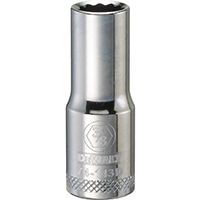 DeWALT DWMT74143OSP Drive Socket, SAE Measuring, 3/8 in Drive, 12-Point, 3/8 in Socket, Vanadium Steel