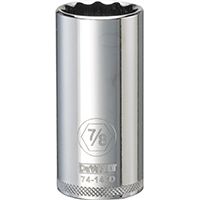 DeWALT DWMT74147OSP Drive Socket, SAE Measuring, 3/8 in Drive, 12-Point, 7/8 in Socket, Vanadium Steel