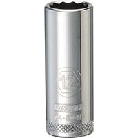 DeWALT DWMT74504OSP Drive Socket, Metric Measuring, 3/8 in Drive, 12-Point, 12 mm Socket, Vanadium Steel
