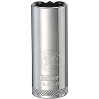 DeWALT DWMT74506OSP Drive Socket, Metric Measuring, 3/8 in Drive, 12-Point, 14 mm Socket, Vanadium Steel