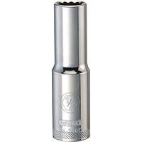 DeWALT DWMT74536OSP Drive Socket, SAE Measuring, 1/2 in Drive, 12-Point, 1/2 in Socket, Vanadium Steel