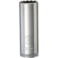 DeWALT DWMT74554OSP Drive Socket, SAE Measuring, 1/2 in Drive, 12-Point, 3/4 in Socket, Vanadium Steel