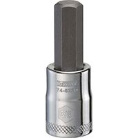 DeWALT DWMT74623OSP Fractional Hex Bit Socket, 3/8 in Tip, 3/8 in Drive, Polished Chrome Vanadium, 1-31/32 in OAL