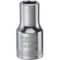 DeWALT DWMT86023OSP Hand Socket, SAE Measuring, 1/4 in Drive, 6-Point, 7/32 in Socket, Vanadium Steel